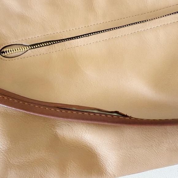 Coach Dreamer Bag Leather Shoulder Suede Casual Chic Colorblock Elegant Tan - Picture 12 of 16